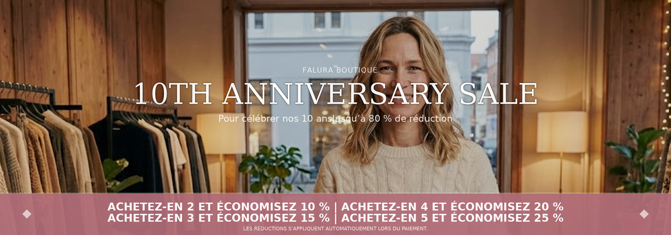 Falura Boutique 10th Anniversary Sale